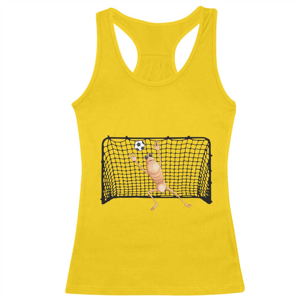 Funny Marcus The Worm Soccer Goalkeeper Gift Racerback Tank Top TS12 Daisy Print Your Wear