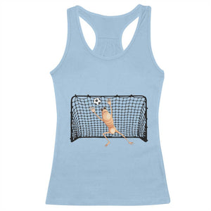 Funny Marcus The Worm Soccer Goalkeeper Gift Racerback Tank Top TS12 Light Blue Print Your Wear