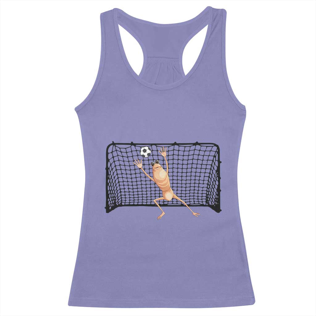 Funny Marcus The Worm Soccer Goalkeeper Gift Racerback Tank Top TS12 Violet Print Your Wear