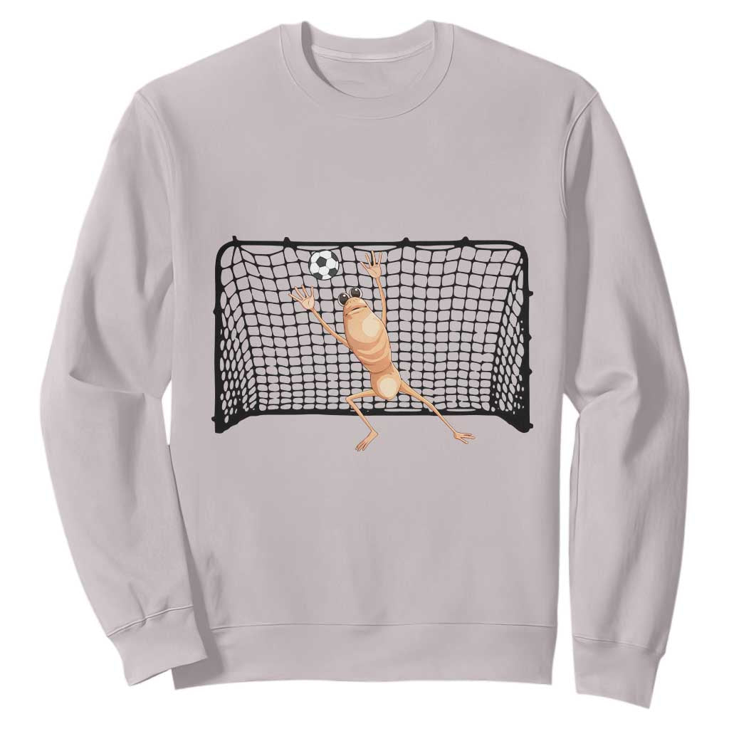 Funny Marcus The Worm Soccer Goalkeeper Gift Sweatshirt TS12 Ice Gray Print Your Wear