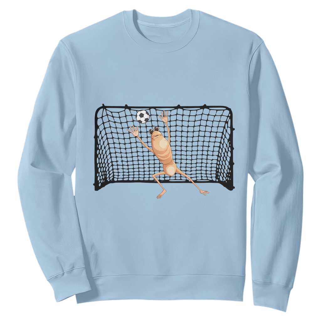 Funny Marcus The Worm Soccer Goalkeeper Gift Sweatshirt TS12 Light Blue Print Your Wear