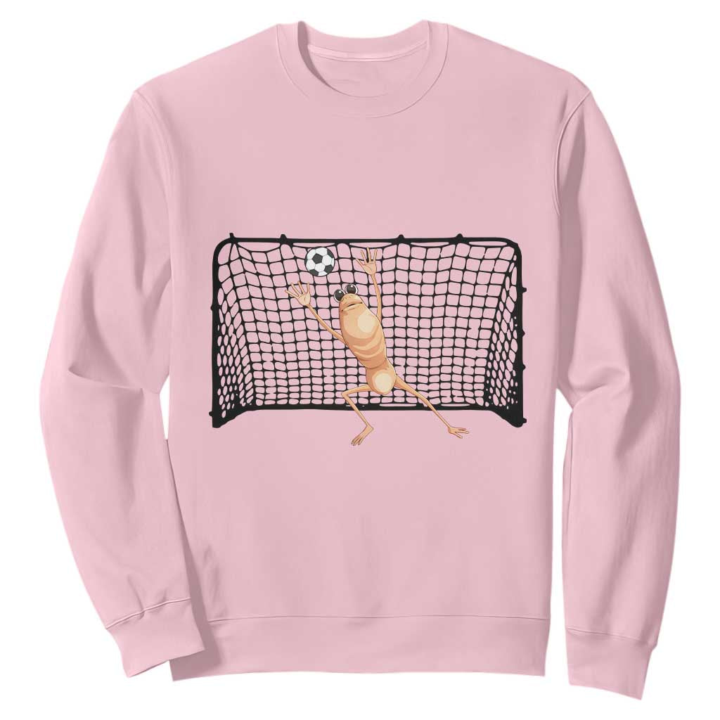 Funny Marcus The Worm Soccer Goalkeeper Gift Sweatshirt TS12 Light Pink Print Your Wear