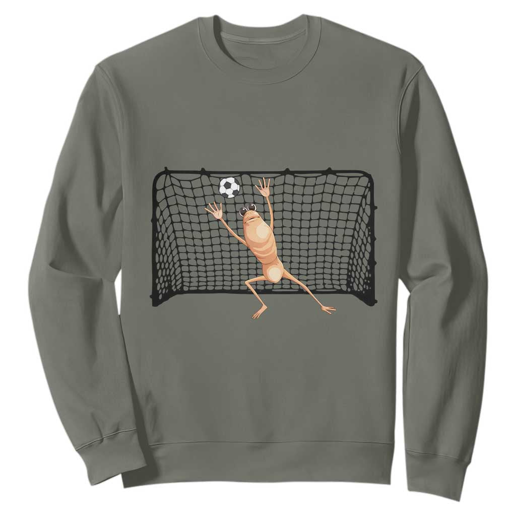 Funny Marcus The Worm Soccer Goalkeeper Gift Sweatshirt TS12 Military Green Print Your Wear