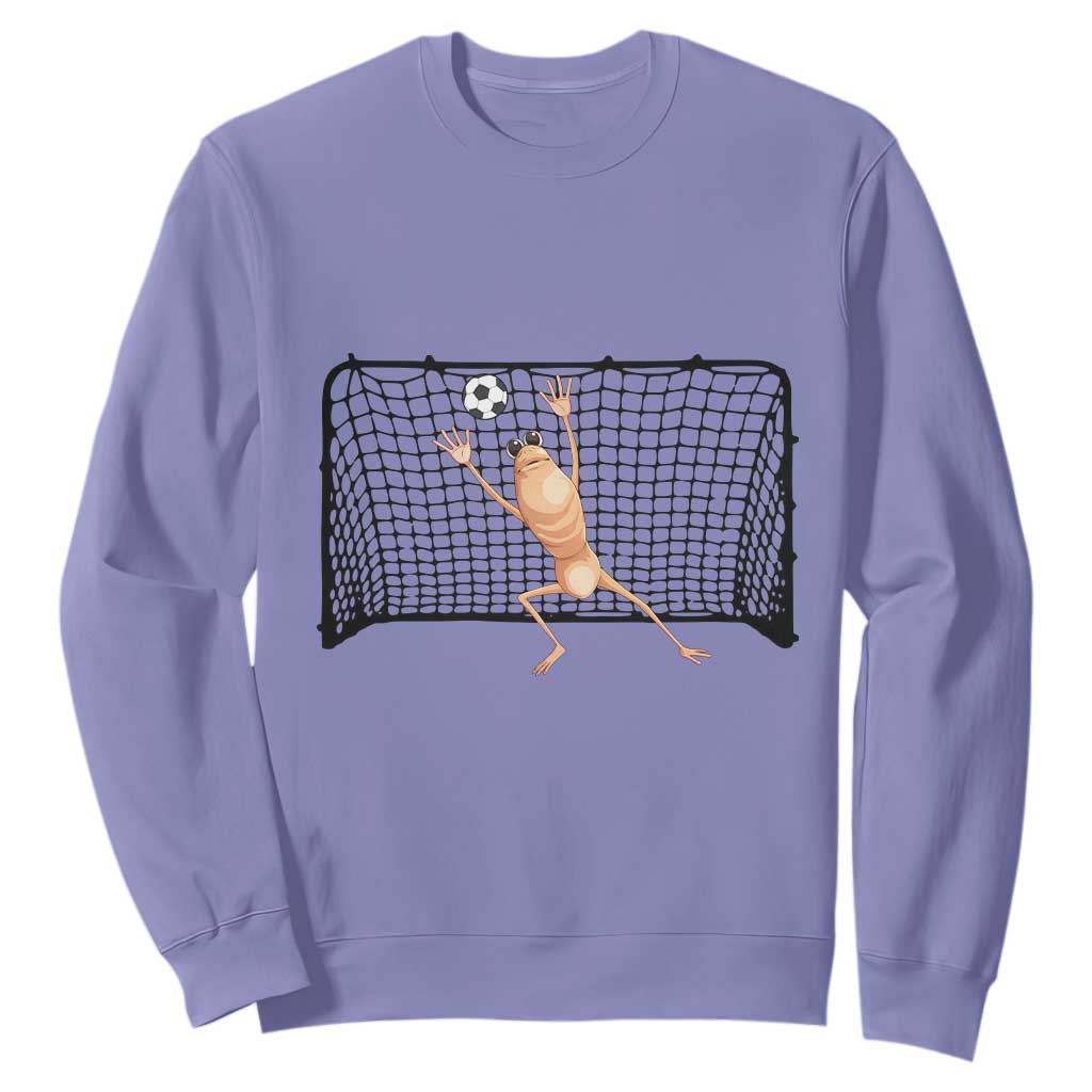 Funny Marcus The Worm Soccer Goalkeeper Gift Sweatshirt TS12 Violet Print Your Wear