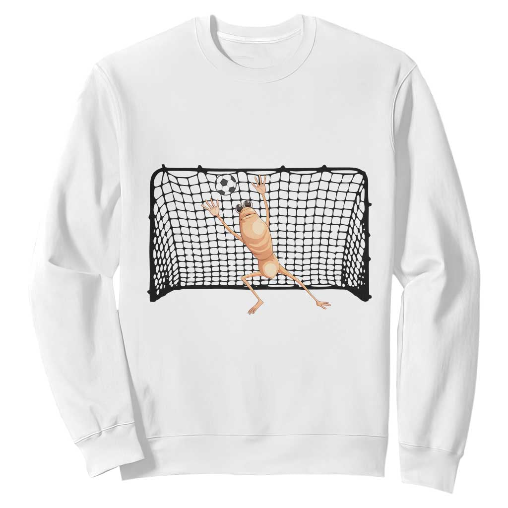 Funny Marcus The Worm Soccer Goalkeeper Gift Sweatshirt TS12 White Print Your Wear