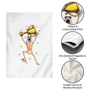 Funny Marcus The Worm Soccer Champion Garden Flag Soccer Lover TS12 Print Your Wear