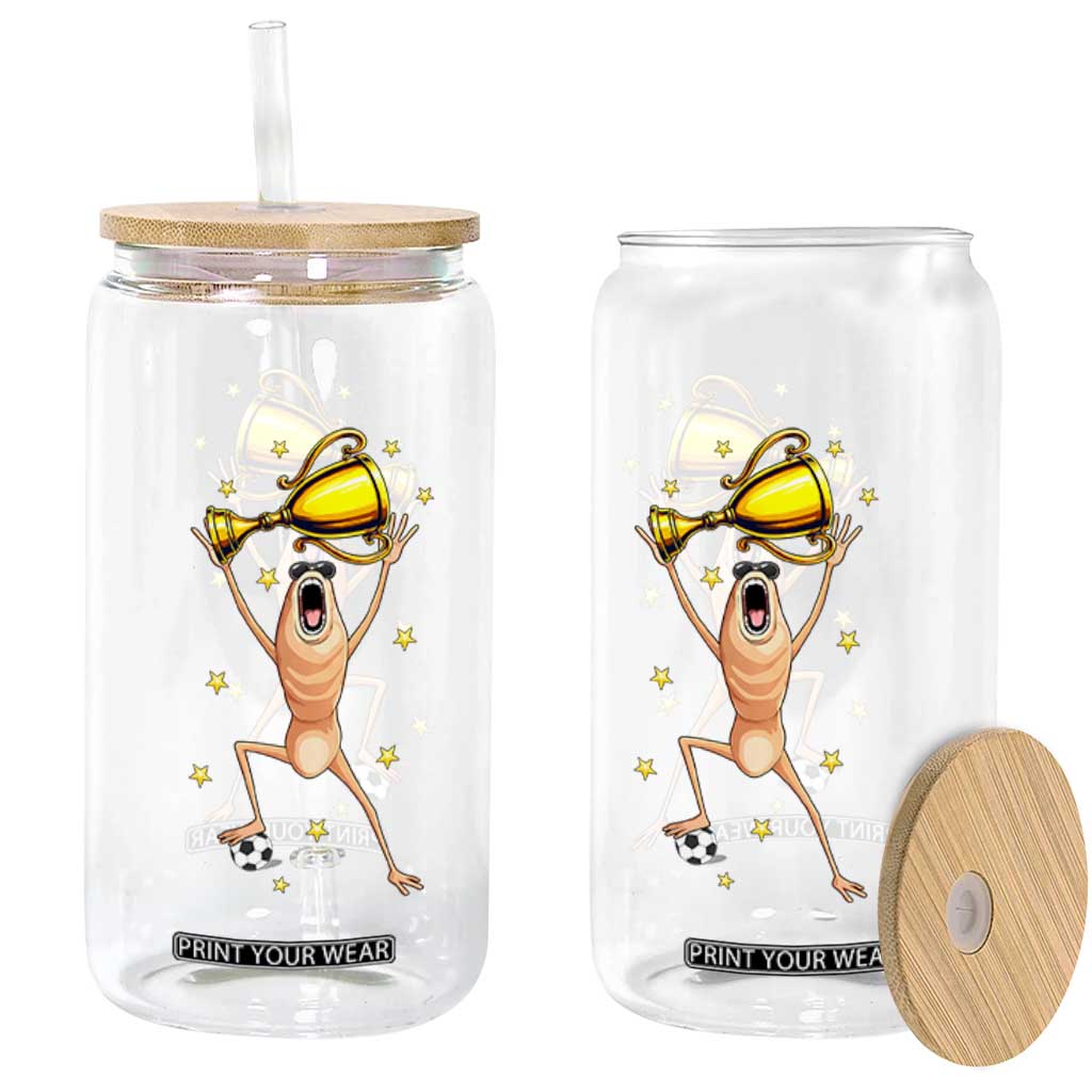 Funny Marcus The Worm Soccer Champion Glass Can Soccer Lover TS12 Print Your Wear