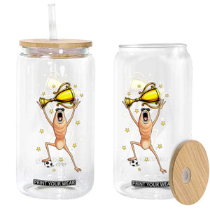 Funny Marcus The Worm Soccer Champion Glass Can Soccer Lover TS12 Print Your Wear