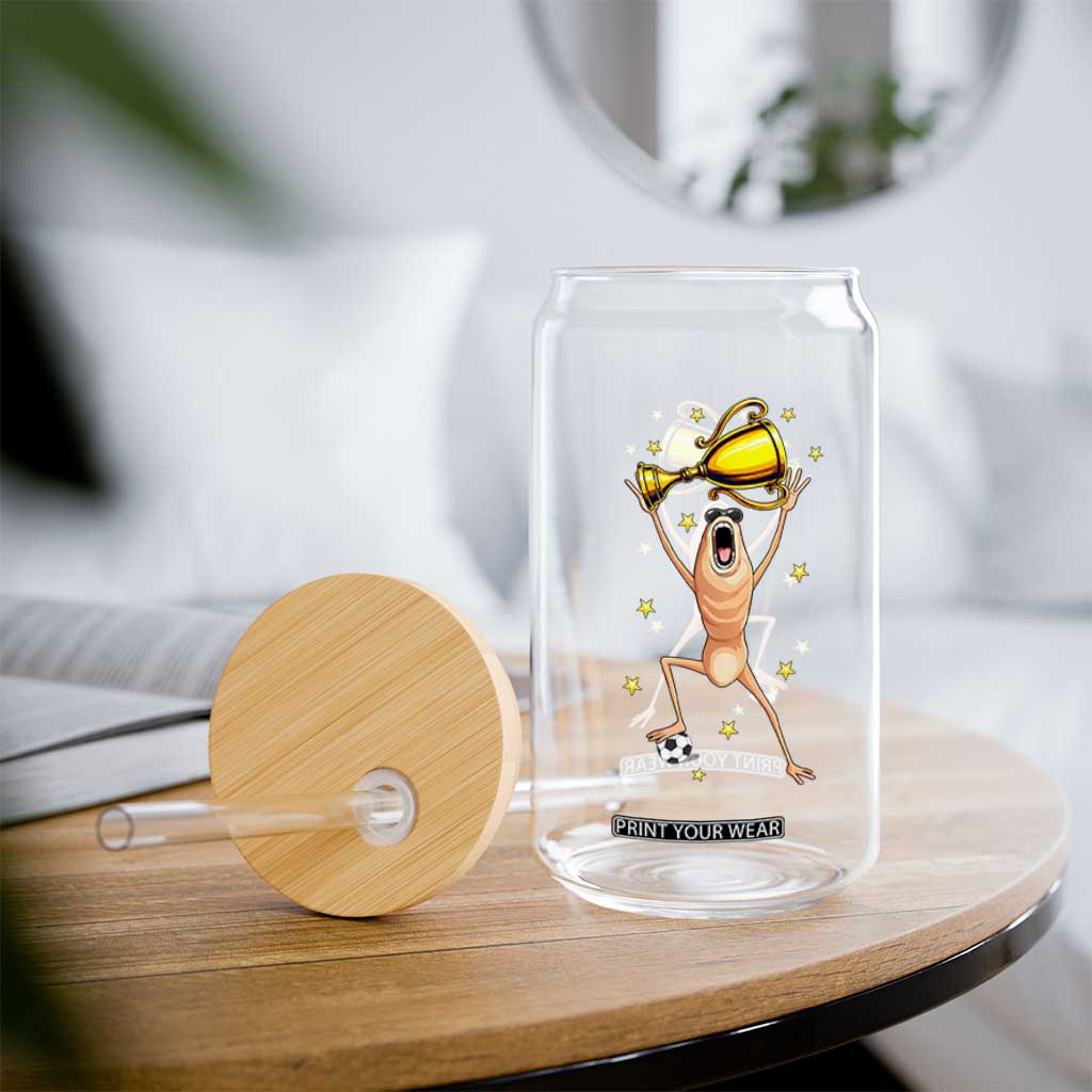 Funny Marcus The Worm Soccer Champion Glass Can Soccer Lover TS12 Print Your Wear