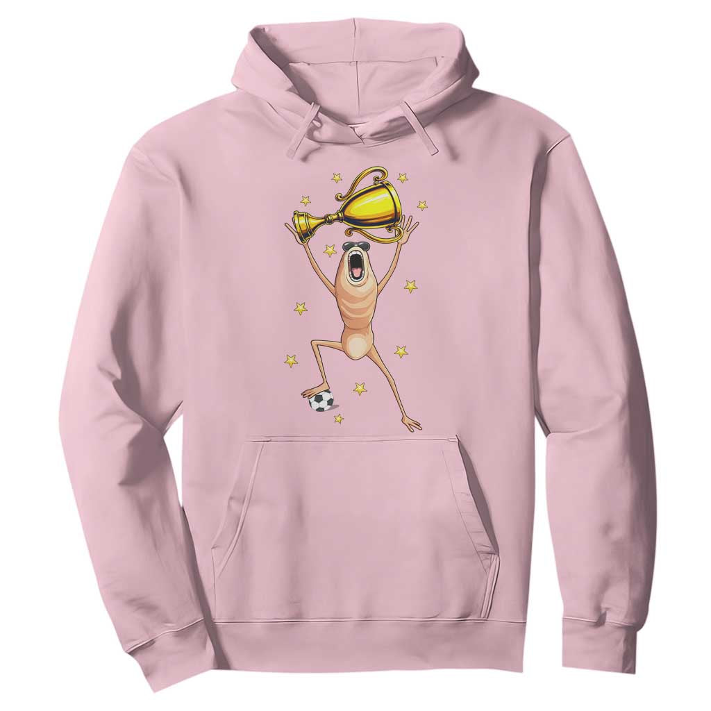 Funny Marcus The Worm Soccer Champion Hoodie Soccer Lover TS12 Light Pink Print Your Wear