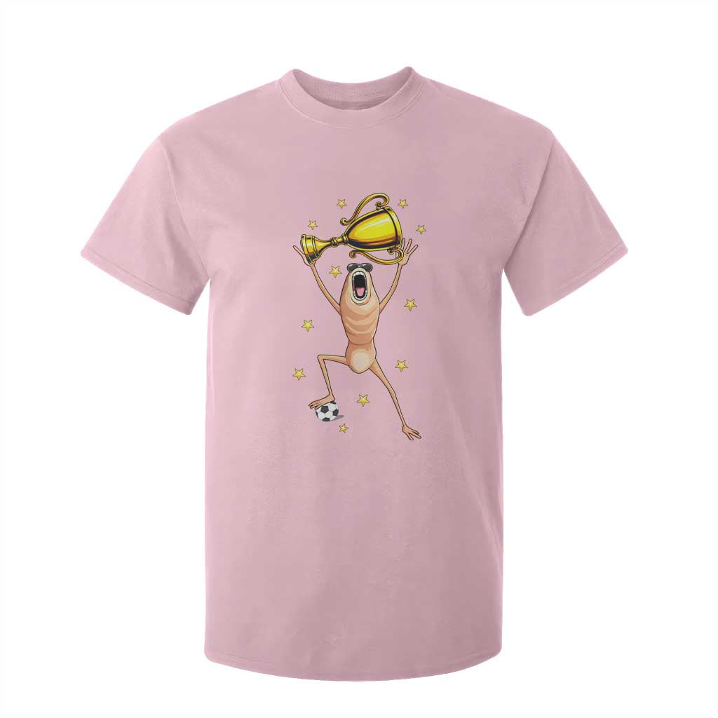 Funny Marcus The Worm Soccer Champion T Shirt For Kid Soccer Lover TS12 Light Pink Print Your Wear
