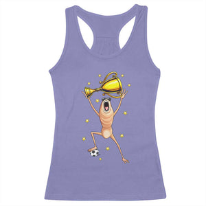Funny Marcus The Worm Soccer Champion Racerback Tank Top Soccer Lover TS12 Violet Print Your Wear