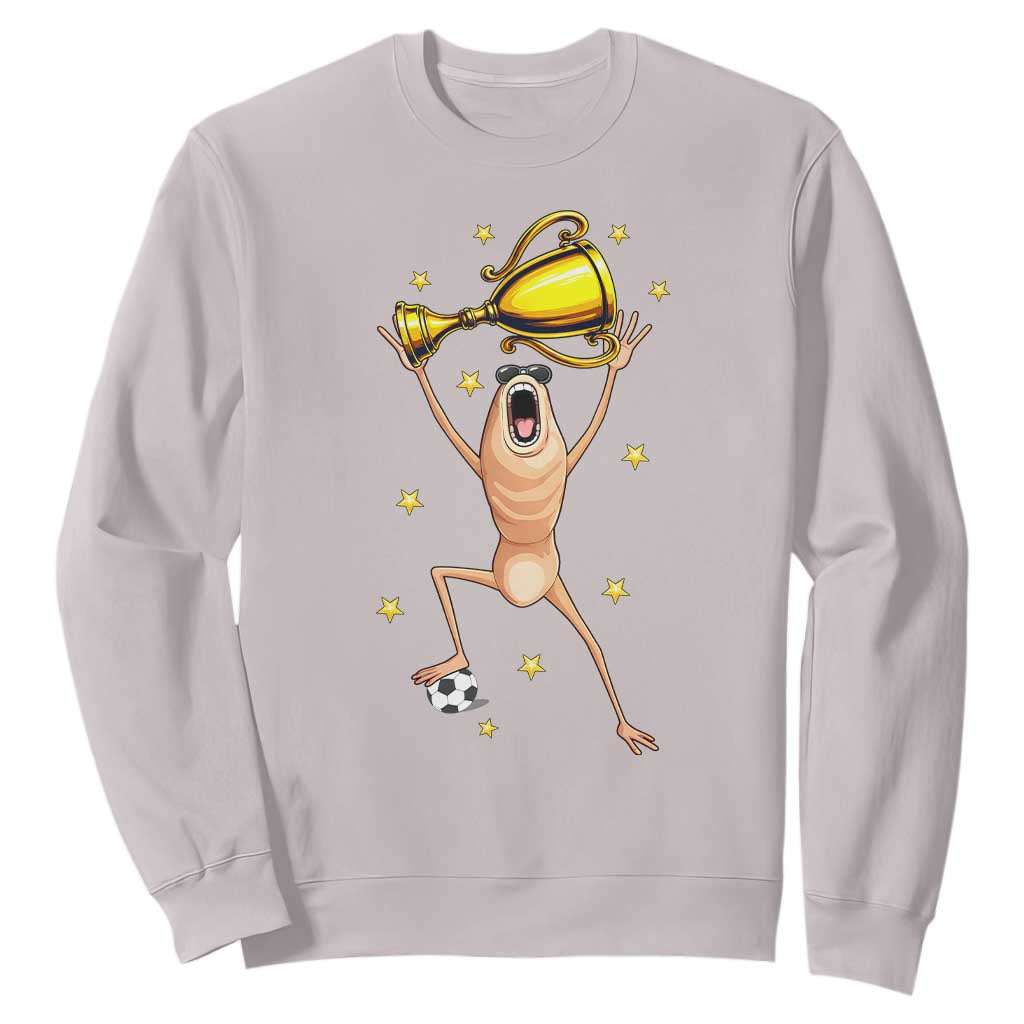 Funny Marcus The Worm Soccer Champion Sweatshirt Soccer Lover TS12 Ice Gray Print Your Wear