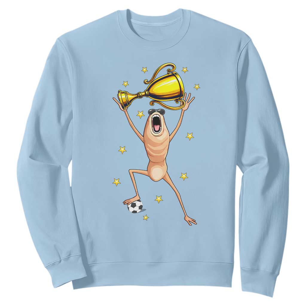 Funny Marcus The Worm Soccer Champion Sweatshirt Soccer Lover TS12 Light Blue Print Your Wear