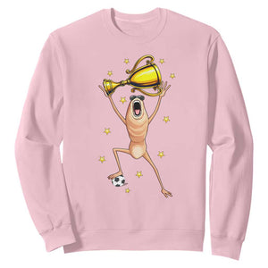 Funny Marcus The Worm Soccer Champion Sweatshirt Soccer Lover TS12 Light Pink Print Your Wear