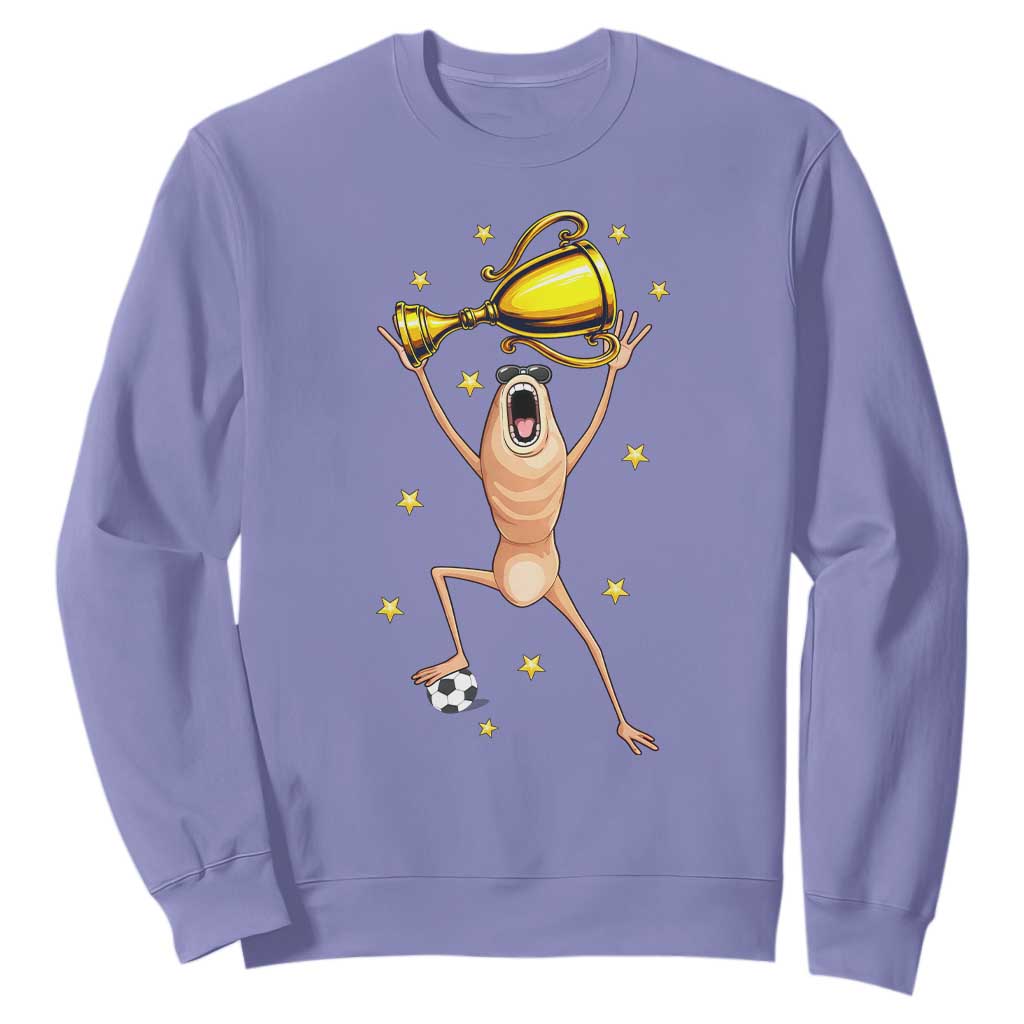 Funny Marcus The Worm Soccer Champion Sweatshirt Soccer Lover TS12 Violet Print Your Wear