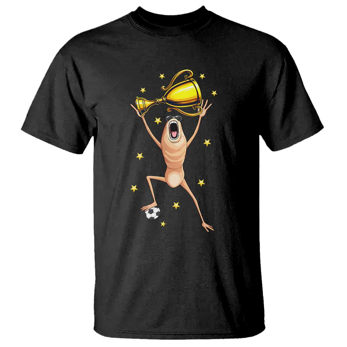 Funny Marcus The Worm Soccer Champion T Shirt Soccer Lover TS12 Black Print Your Wear