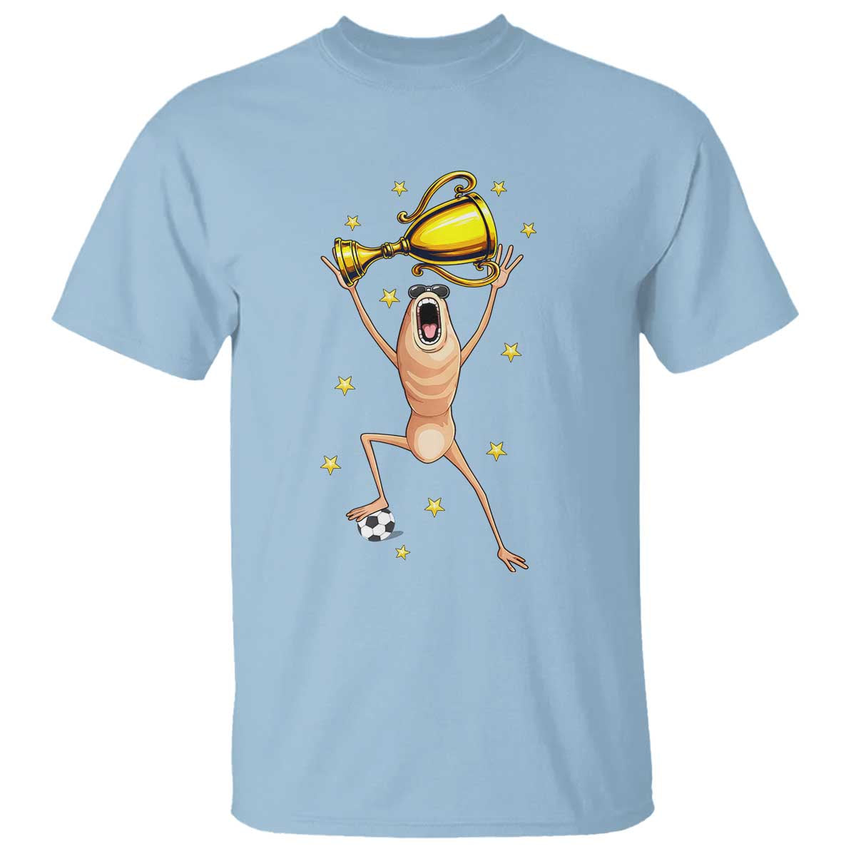 Funny Marcus The Worm Soccer Champion T Shirt Soccer Lover TS12 Light Blue Print Your Wear
