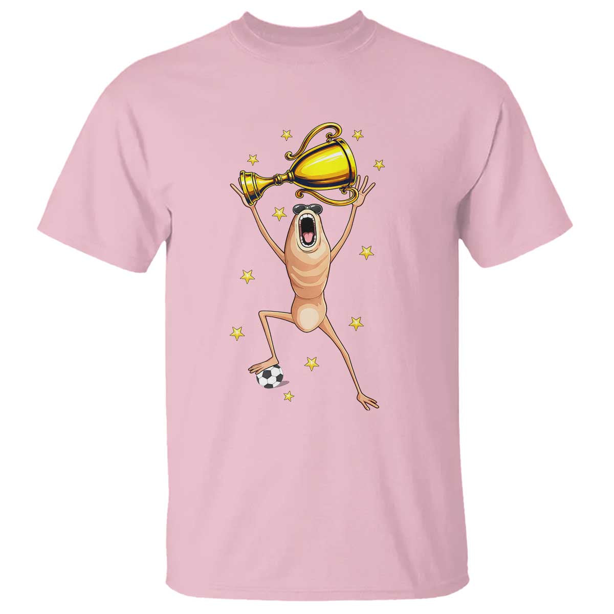 Funny Marcus The Worm Soccer Champion T Shirt Soccer Lover TS12 Light Pink Print Your Wear