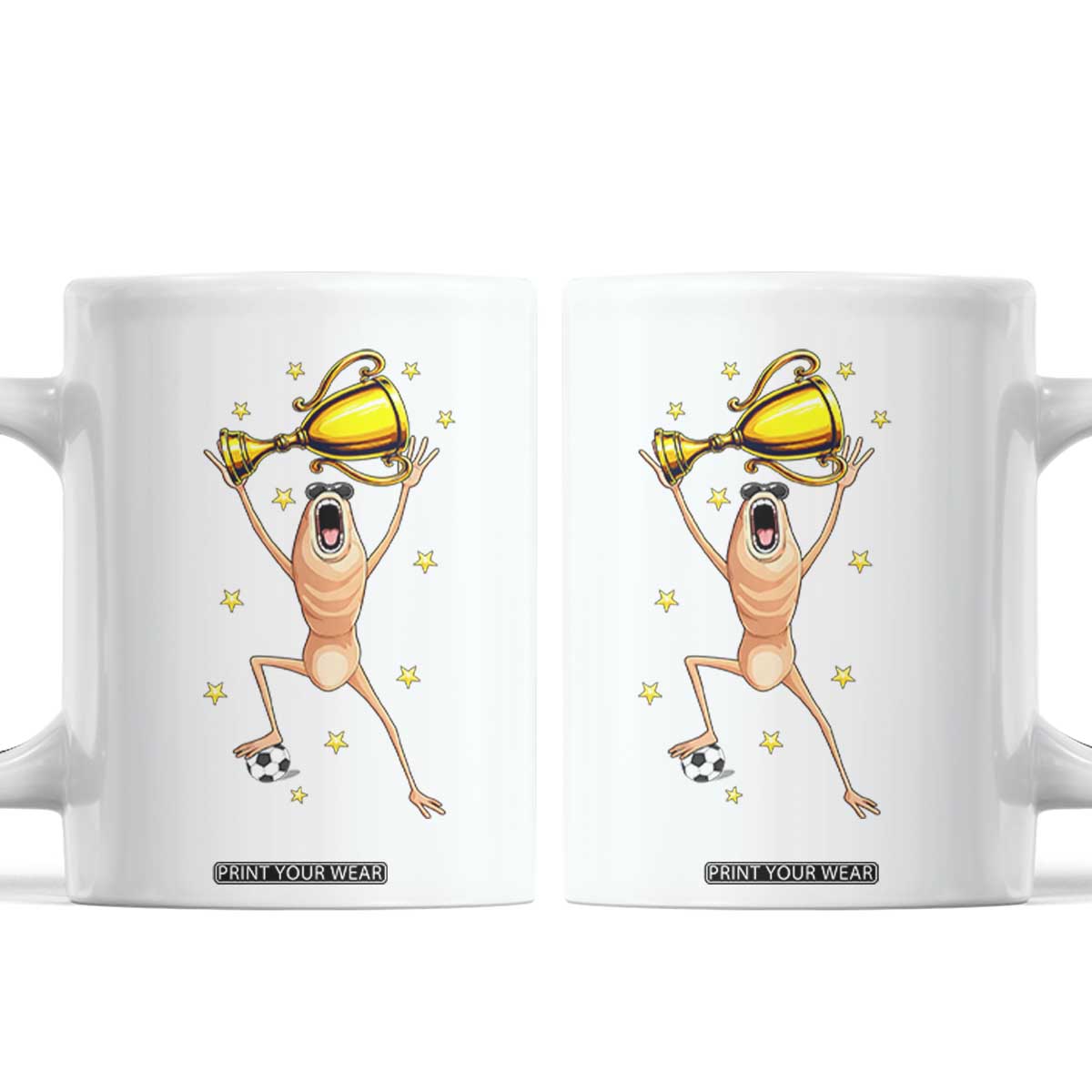 Funny Marcus The Worm Soccer Champion Coffee Mug Soccer Lover TS12 White Print Your Wear