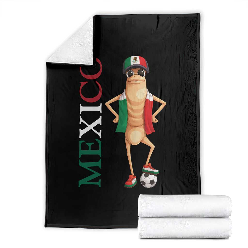 Mexico Soccer Fan Marcus The Worm Throw Blanket Country Football Gift TS12 Black Print Your Wear