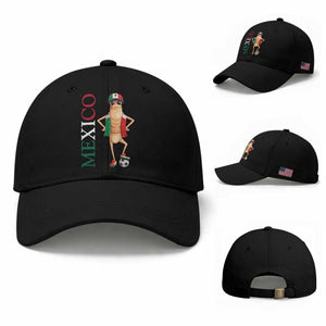 Mexico Soccer Fan Marcus The Worm Baseball Cap Country Football Gift TS12 Baseball Cap Universal Fit Black Print Your Wear