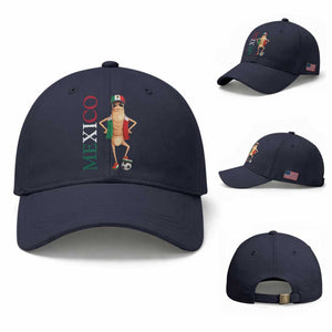 Mexico Soccer Fan Marcus The Worm Baseball Cap Country Football Gift TS12 Baseball Cap Universal Fit Navy Print Your Wear