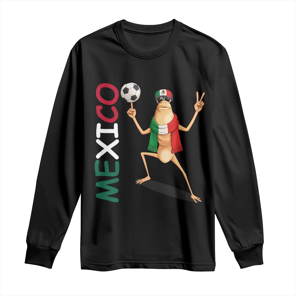 Viva Mexico Marcus The Worm Soccer Long Sleeve Shirt Mexican Pride Football Fan TS12 Black Print Your Wear