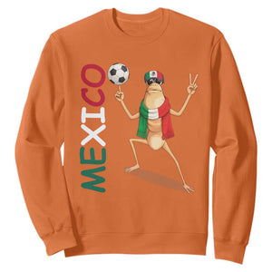 Viva Mexico Marcus The Worm Soccer Sweatshirt Mexican Pride Football Fan TS12 Orange Print Your Wear