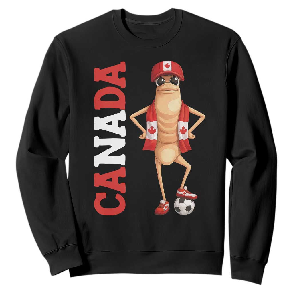 Canada Soccer Fan Marcus The Worm Sweatshirt Country Football Gift TS12 Black Print Your Wear