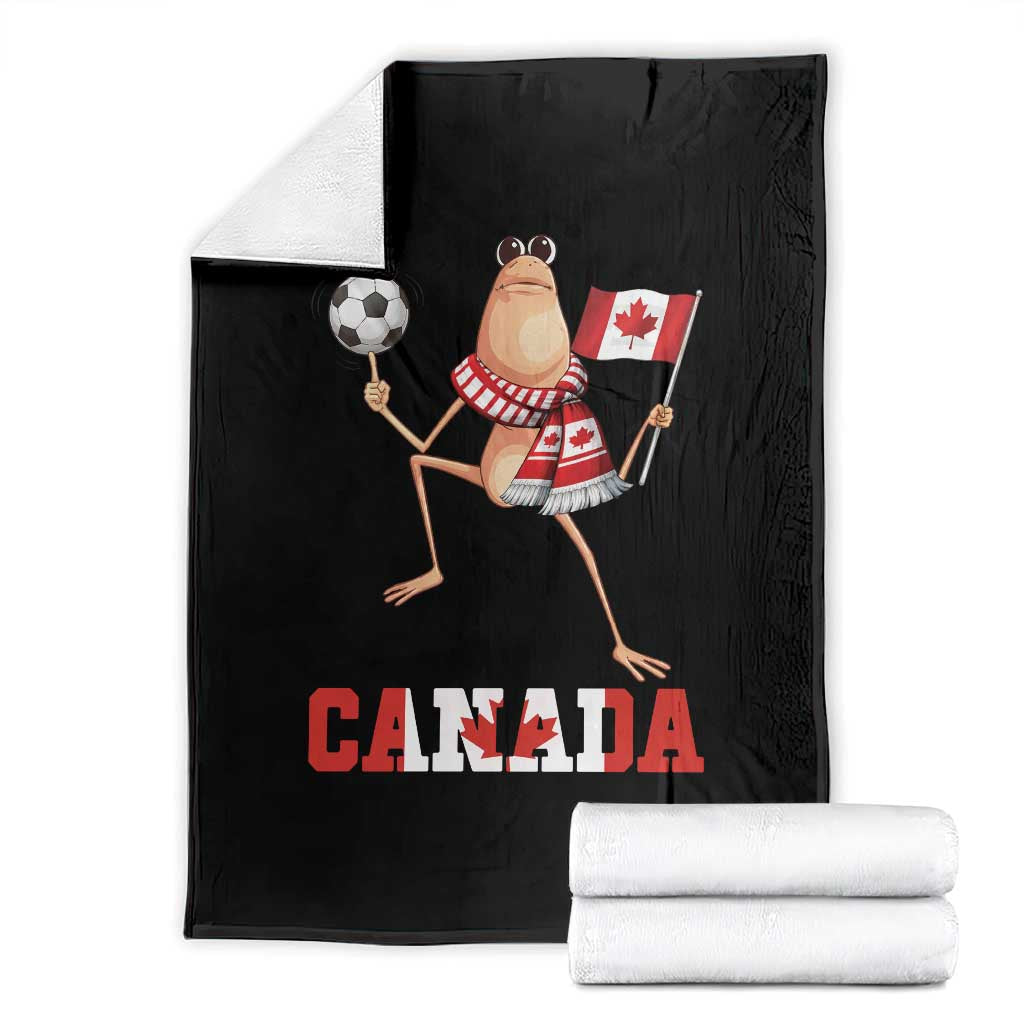 Funny Marcus The Worm Throw Blanket Canadian Pride Soccer Gift TS12 Black Print Your Wear