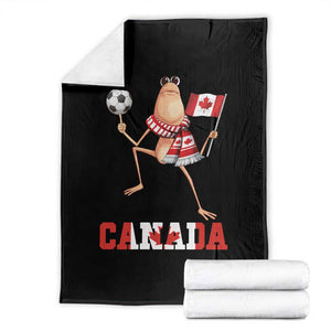 Funny Marcus The Worm Throw Blanket Canadian Pride Soccer Gift TS12 Black Print Your Wear