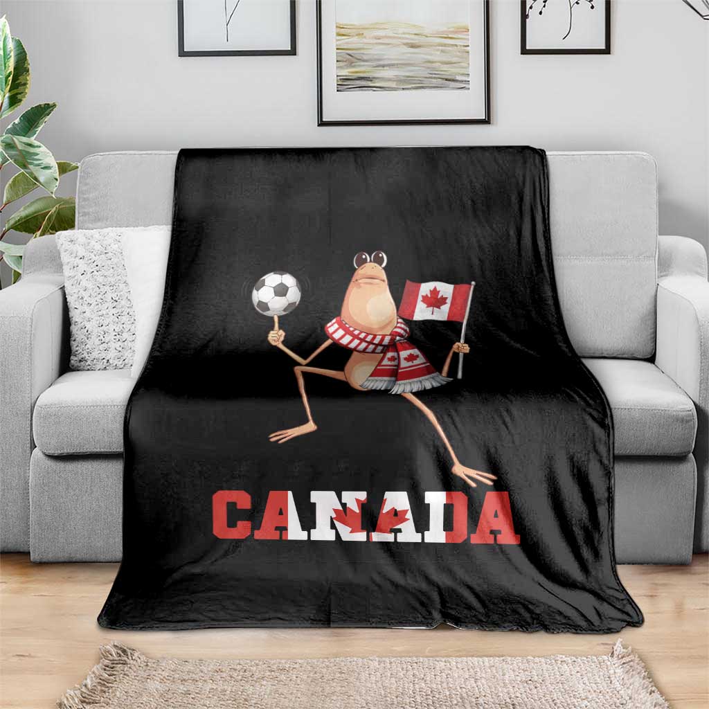 Funny Marcus The Worm Throw Blanket Canadian Pride Soccer Gift TS12 Print Your Wear