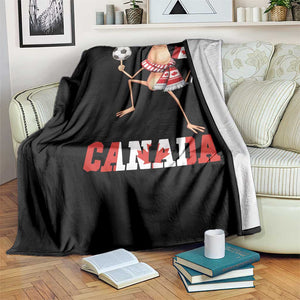 Funny Marcus The Worm Throw Blanket Canadian Pride Soccer Gift TS12 Print Your Wear