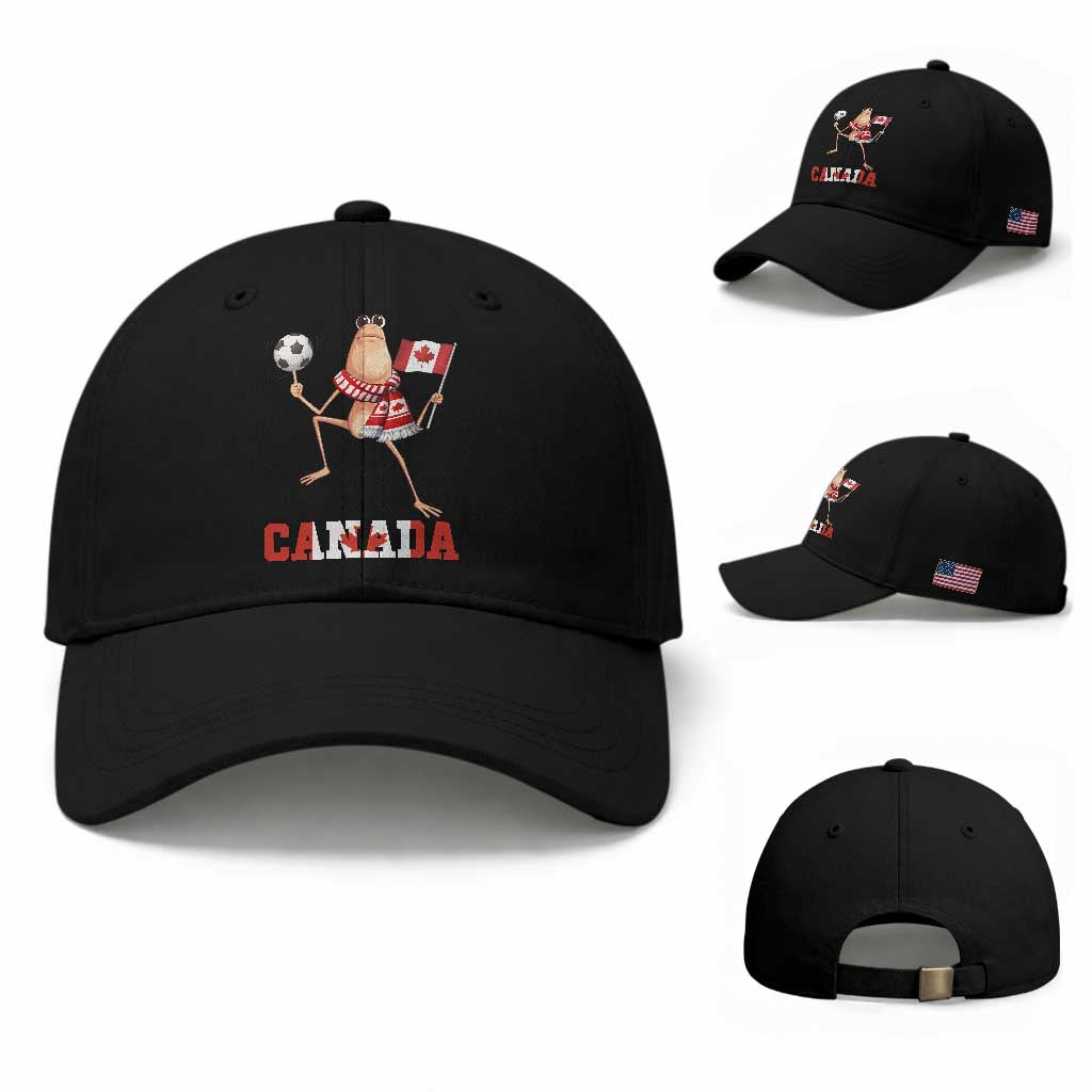 Funny Marcus The Worm Baseball Cap Canadian Pride Soccer Gift TS12 Baseball Cap Universal Fit Black Print Your Wear