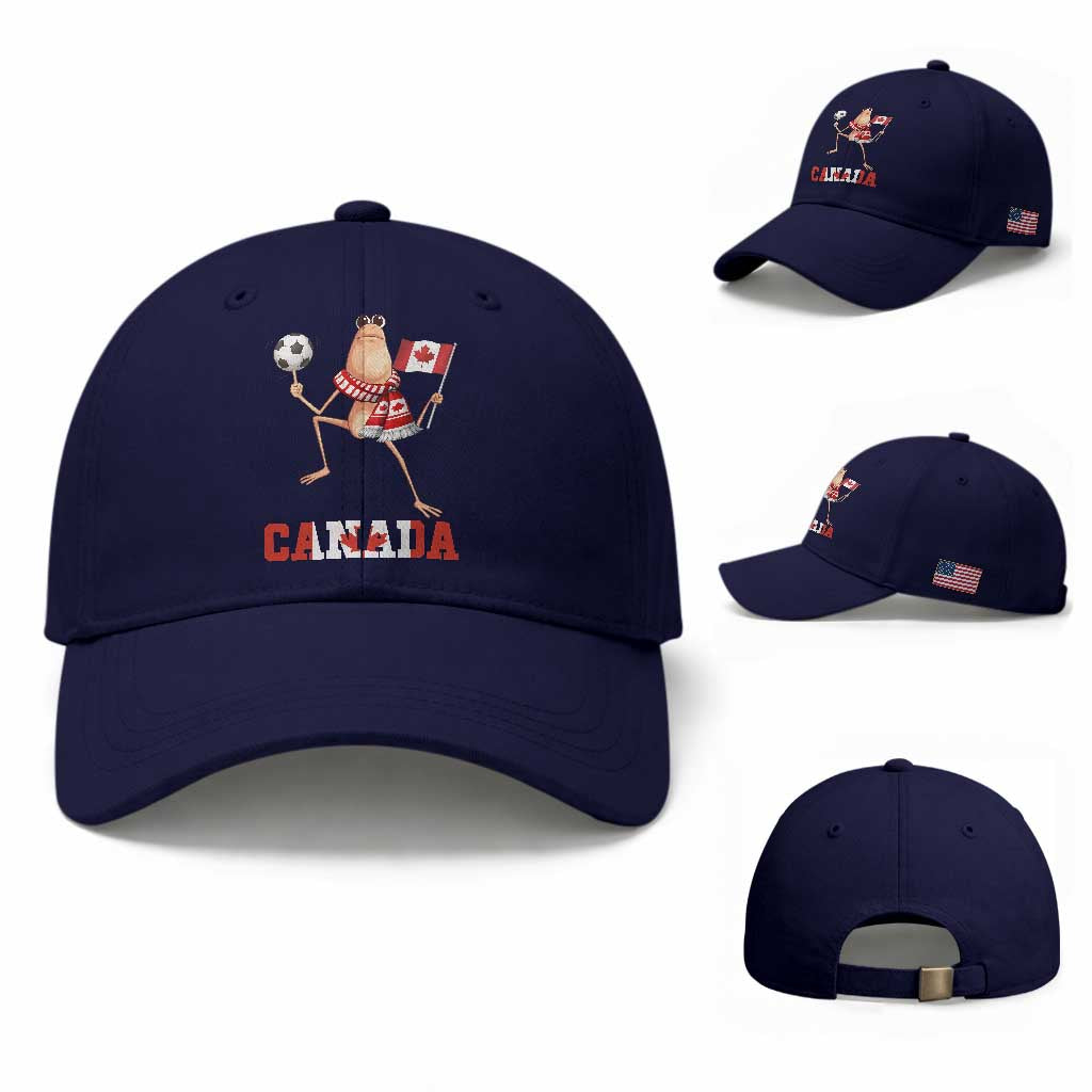 Funny Marcus The Worm Baseball Cap Canadian Pride Soccer Gift TS12 Baseball Cap Universal Fit Dark Blue Print Your Wear