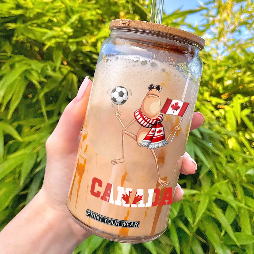 Funny Marcus The Worm Glass Can Canadian Pride Soccer Gift TS12 Black Print Your Wear