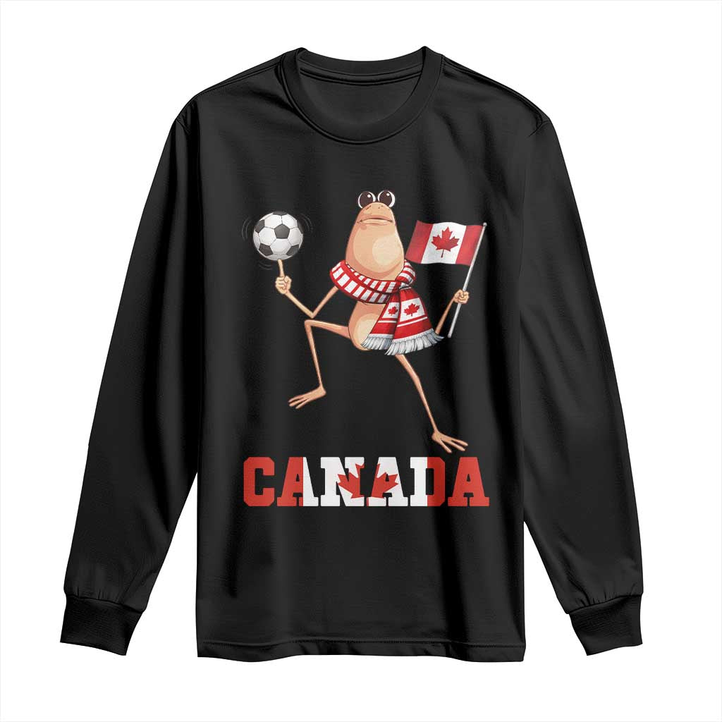 Funny Marcus The Worm Long Sleeve Shirt Canadian Pride Soccer Gift TS12 Black Print Your Wear