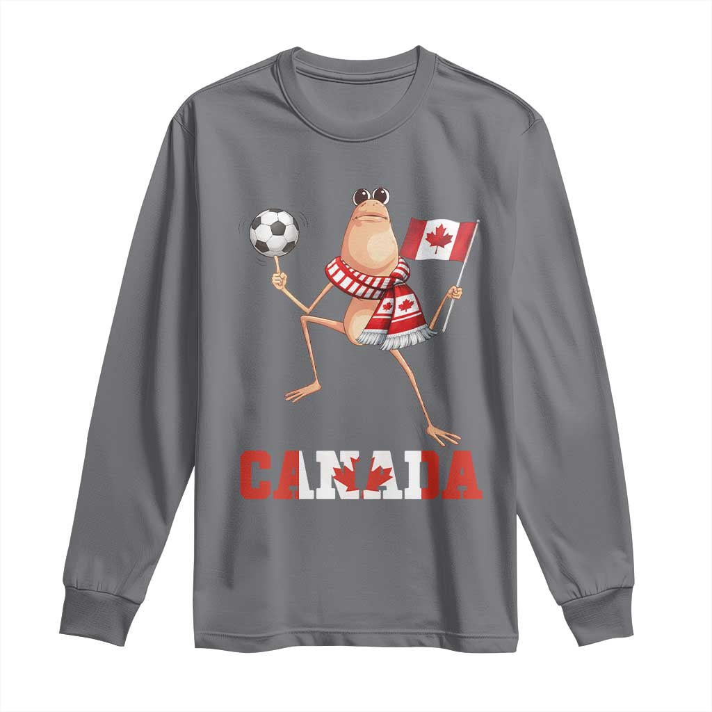 Funny Marcus The Worm Long Sleeve Shirt Canadian Pride Soccer Gift TS12 Charcoal Print Your Wear