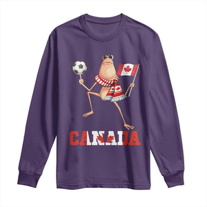 Funny Marcus The Worm Long Sleeve Shirt Canadian Pride Soccer Gift TS12 Purple Print Your Wear