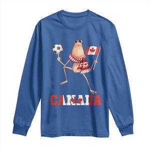 Funny Marcus The Worm Long Sleeve Shirt Canadian Pride Soccer Gift TS12 Royal Blue Print Your Wear