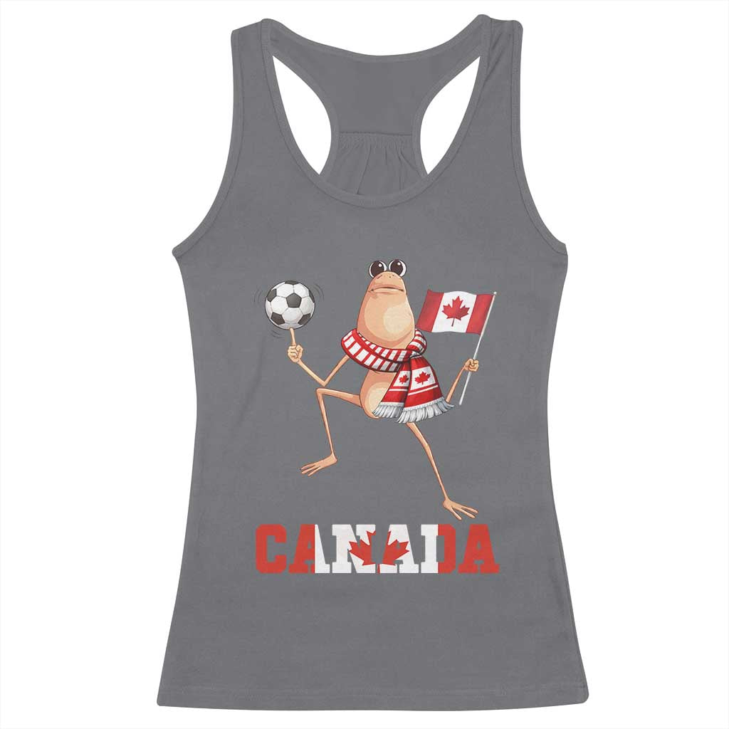 Funny Marcus The Worm Racerback Tank Top Canadian Pride Soccer Gift TS12 Charcoal Print Your Wear