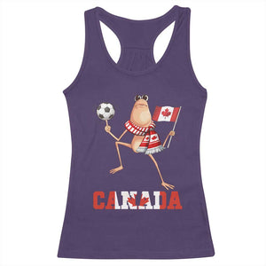 Funny Marcus The Worm Racerback Tank Top Canadian Pride Soccer Gift TS12 Purple Print Your Wear