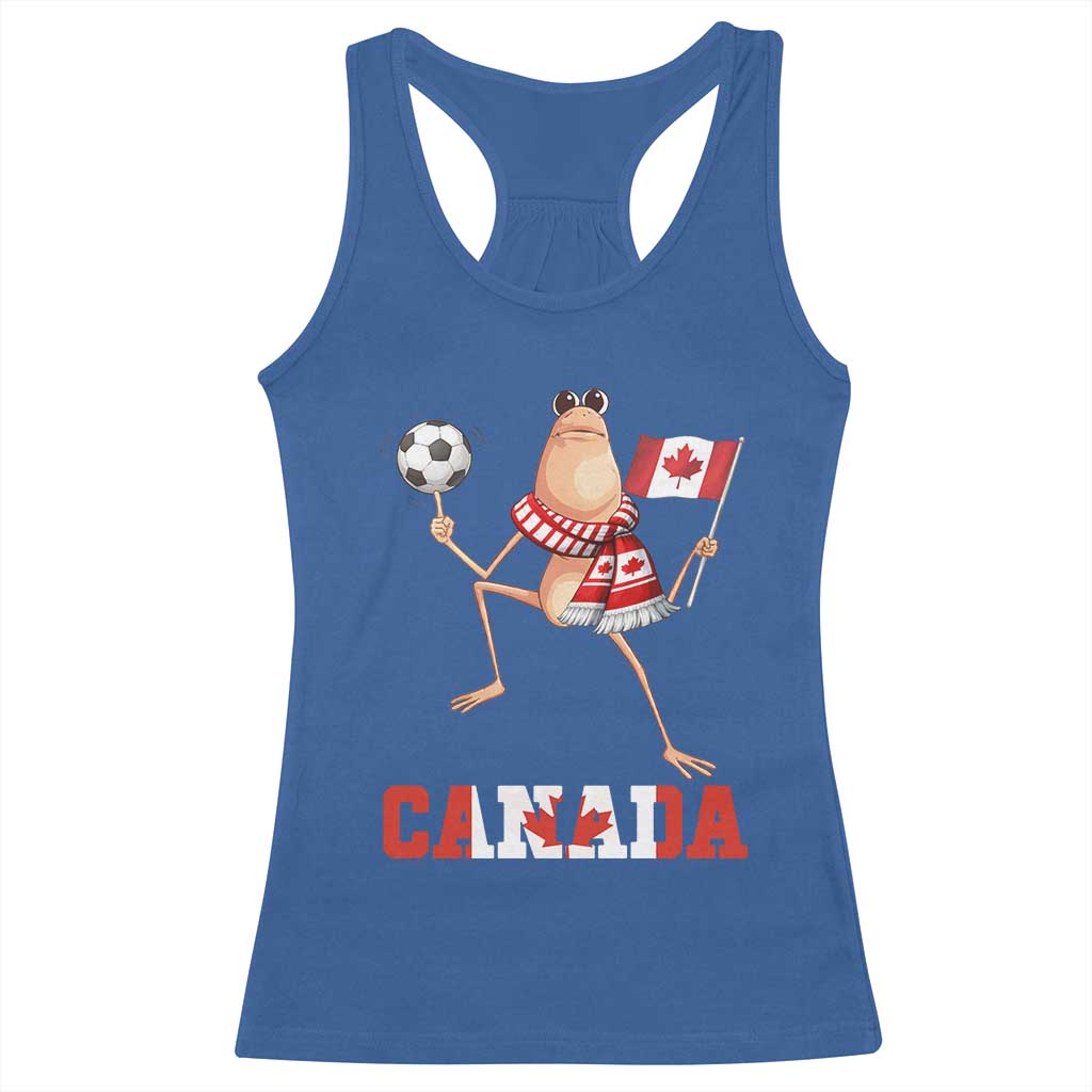 Funny Marcus The Worm Racerback Tank Top Canadian Pride Soccer Gift TS12 Royal Blue Print Your Wear