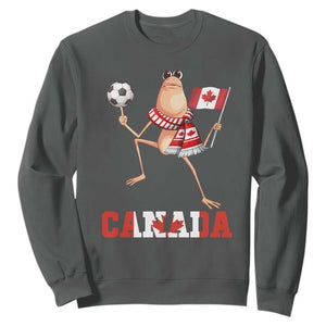 Funny Marcus The Worm Sweatshirt Canadian Pride Soccer Gift TS12 Dark Heather Print Your Wear