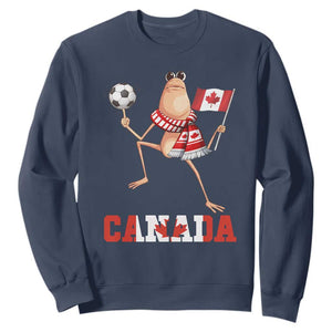 Funny Marcus The Worm Sweatshirt Canadian Pride Soccer Gift TS12 Navy Print Your Wear