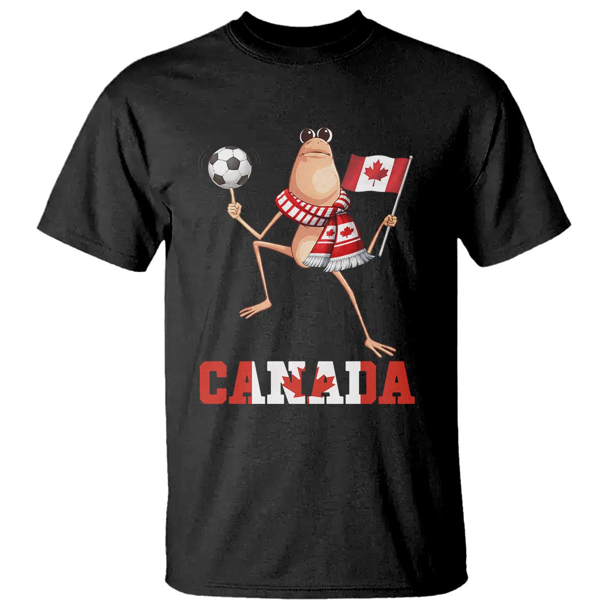 Funny Marcus The Worm T Shirt Canadian Pride Soccer Gift TS12 Black Print Your Wear