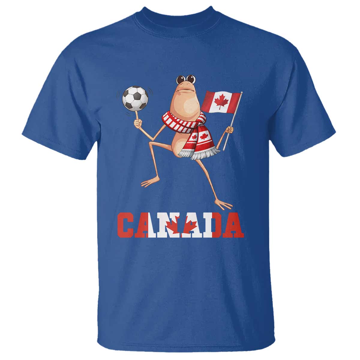 Funny Marcus The Worm T Shirt Canadian Pride Soccer Gift TS12 Royal Blue Print Your Wear