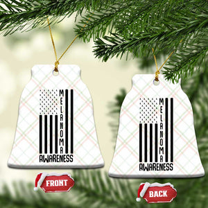 Melanoma Awareness USA Flag Ceramic Ornament Patriotic Cancer Warrior TS12 Print Your Wear