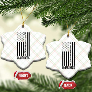 Melanoma Awareness USA Flag Ceramic Ornament Patriotic Cancer Warrior TS12 Print Your Wear